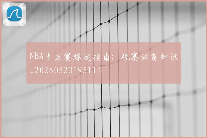 NBA季后赛球迷指南：观赛必备知识_20260523195111